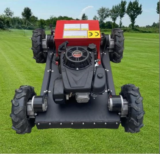 KERD K-550S Remote Control Lawn Mower | 550 mm Cutting Width, LONCIN 7.5/9 HP Gasoline 4WD RC Flail Mower for Slopes and Orchards