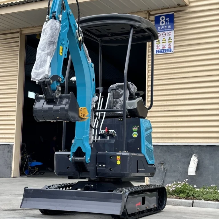 1.6 Ton Crawler Excavator with Dozer Blade | KERD 18 Mini Hydraulic Digging Machine, Laidong 380 Diesel Engine